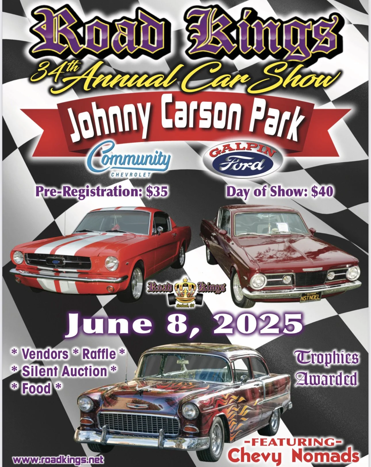 Johnny Carson Park Car Show-Road Kings