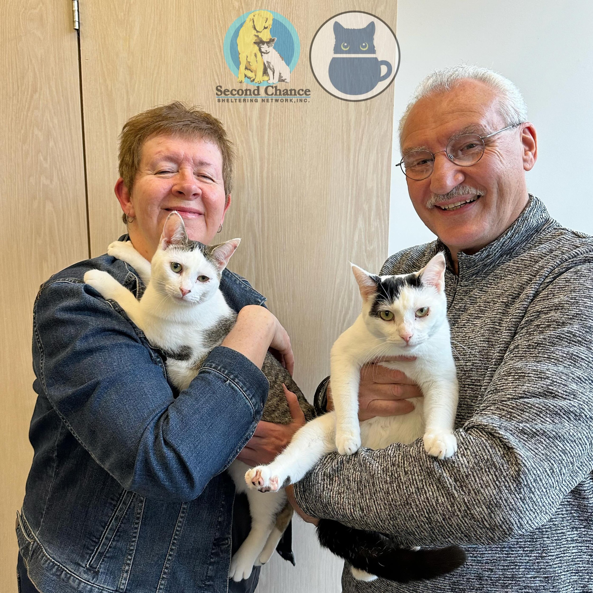 This is a truly special adoption! Over the past month-and-a-half we have grown VERY fond of bonded siblings Gerard and Terry. These two have been such a lovely presence in the Cat Zone, showering affection on our visitors (drop a comment if Gerard sa