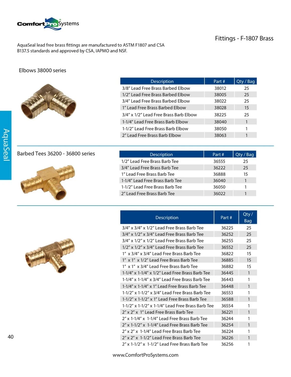 Fittings - F-1807 Brass