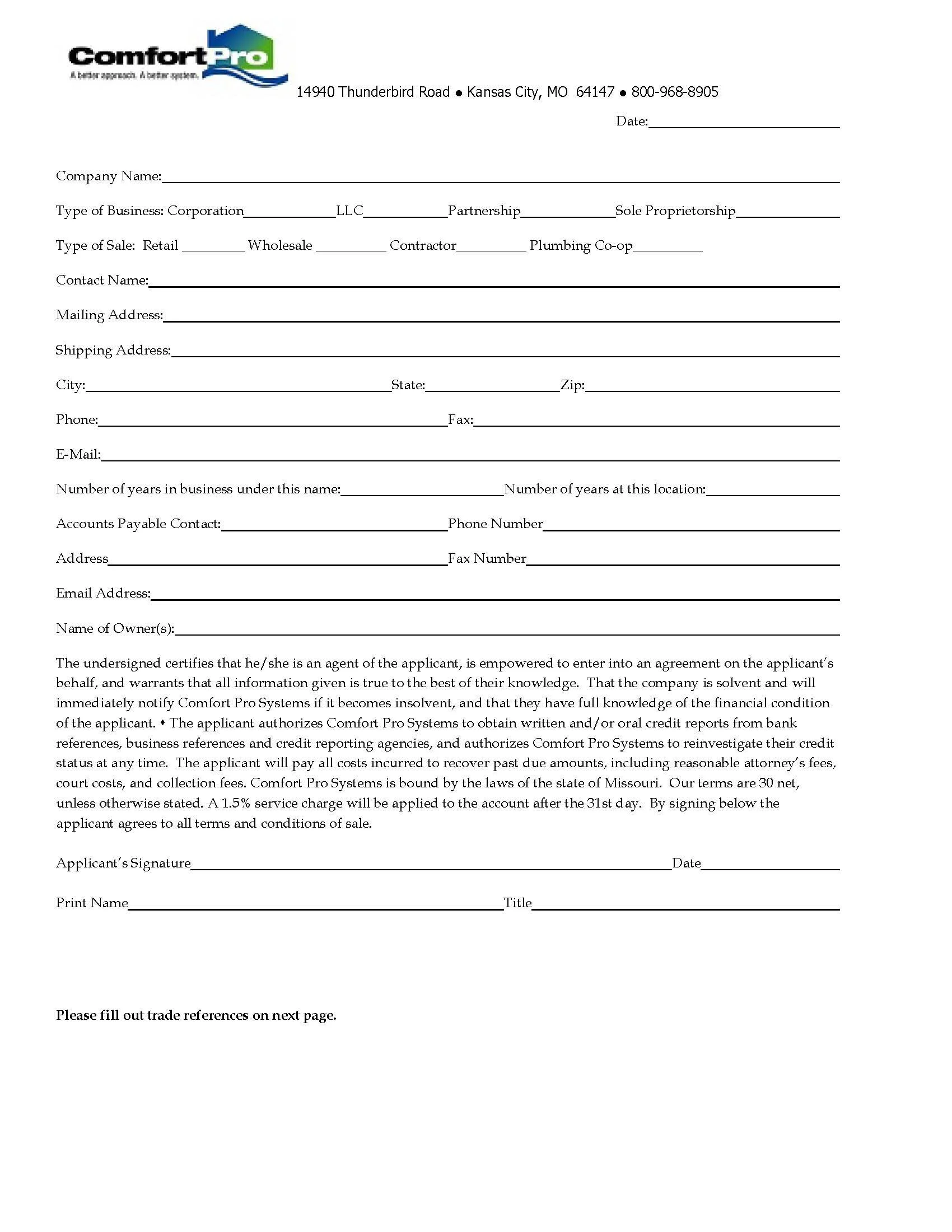 Credit Application 