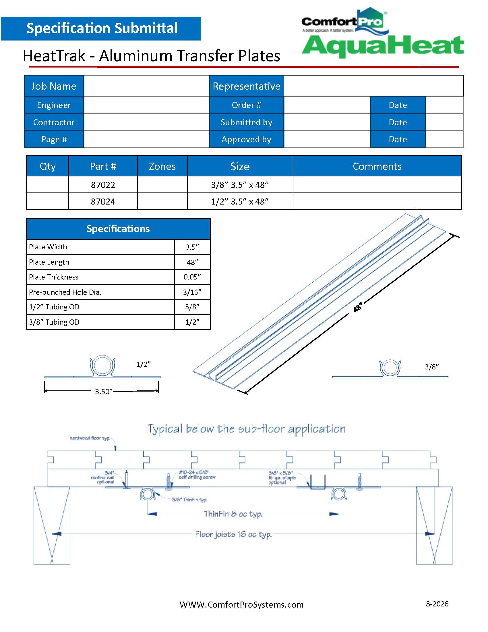 Aluminum Heat Trak 