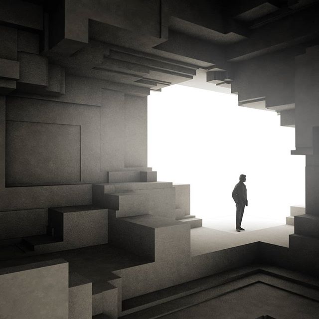Corner condition. Continued thesis work exploring neural networks to carve out space with partners @jingege_z and @kk__jj 
#architecture #nextarch #superarchitects #taubmancollege #neuralnetworks #machinelearning #concrete #light