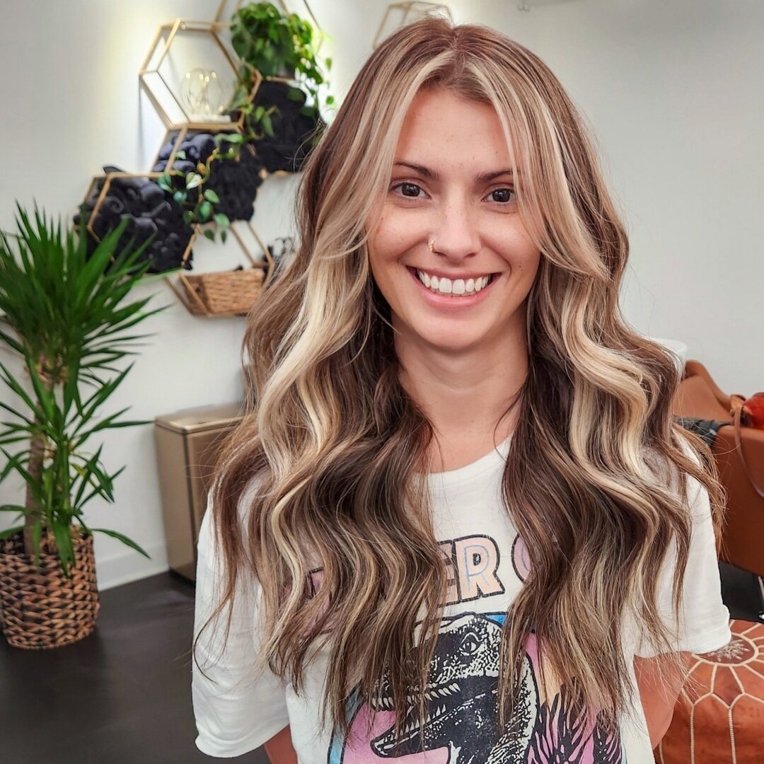 Swipe to see this Transformation ➡️➡️➡️​​​​​​​​
​​​​​​​​
2 Rows of 18&quot; Handtied Hair Extensions ​​​​​​​​
​​​​​​​​
​​​​​​​​
​​​​​​​​
​​​​​​​​
​​​​​​​​
​​​​​​​​
 #behindthechair ​​​​​​​​
#balayagemadisonwi​​​​​​​​
#wisconsinhandtiedhair ​​​​​​​​
#