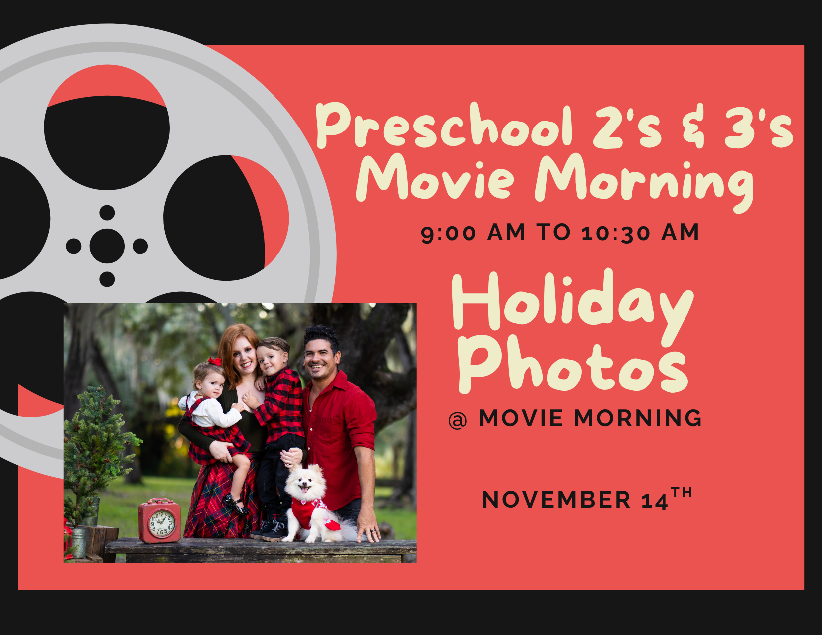 Toddler, Preschool 2's & Preschool 3's Movie Morning