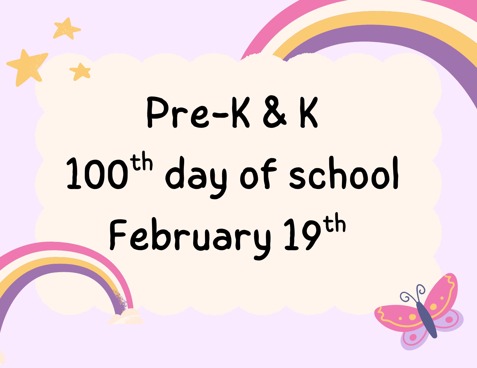 Pre-K & K 100th Day of School
