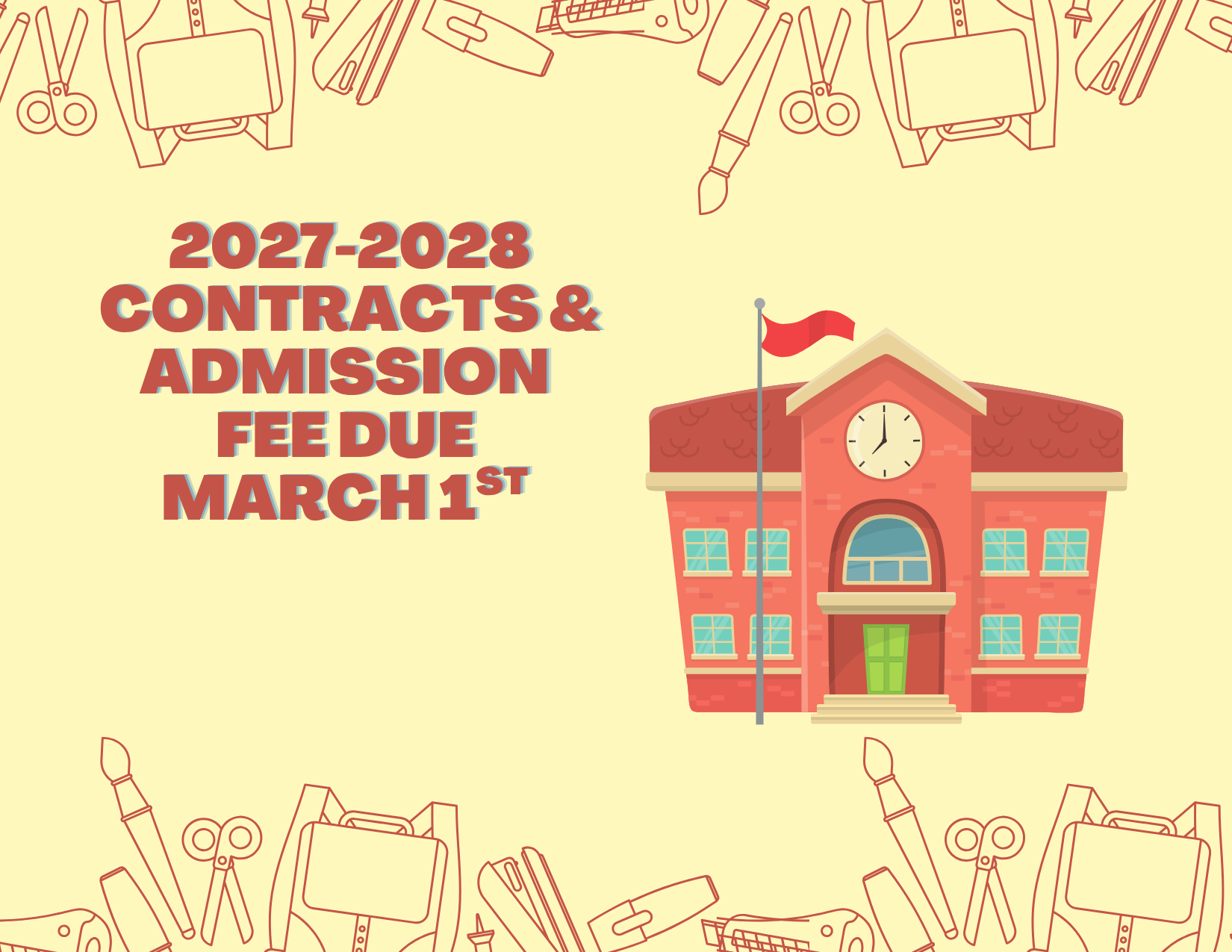 2027-2028 Contracts & Admission Fee Due
