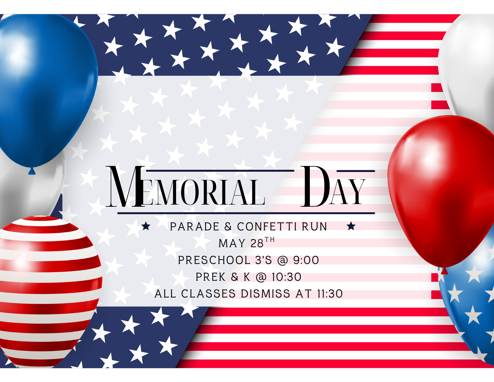 Memorial Day Parade & Confetti Run