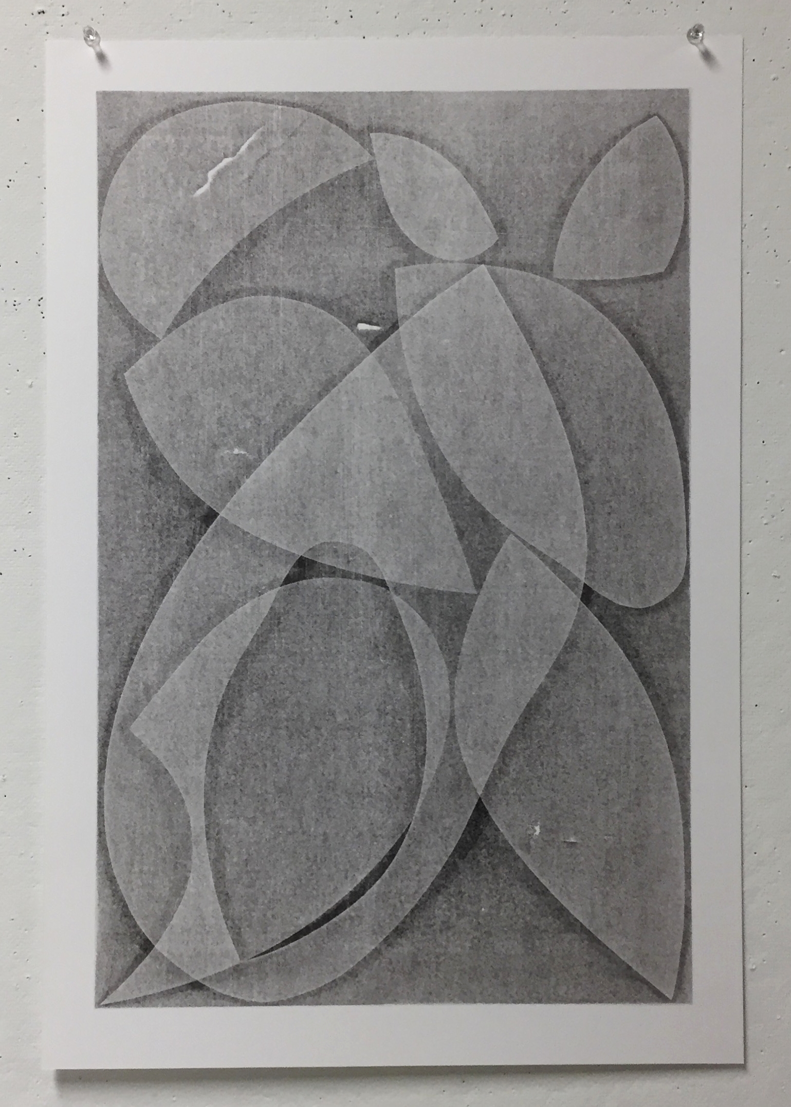  VI, 2018  Monotype, 15 x 22 in. 