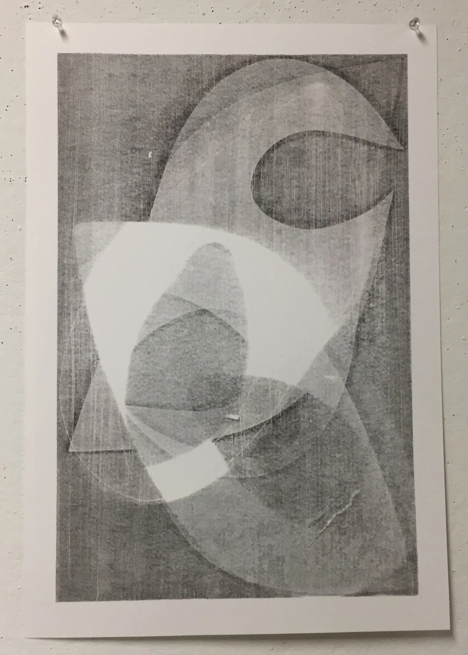  VII, 2018  Monotype, 15 x 22 in. 