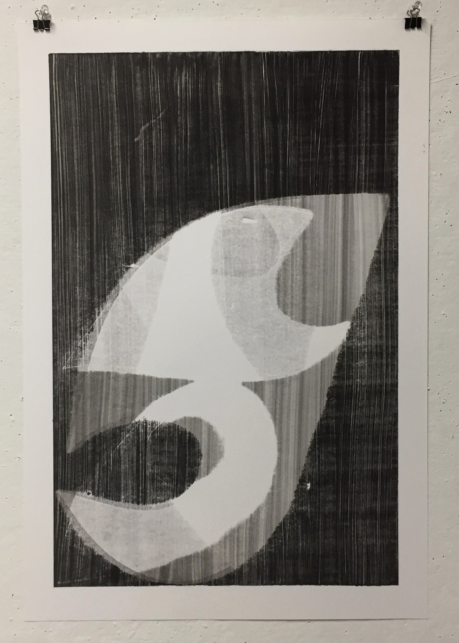  I, 2018  Monotype, 15 x 22 in. 