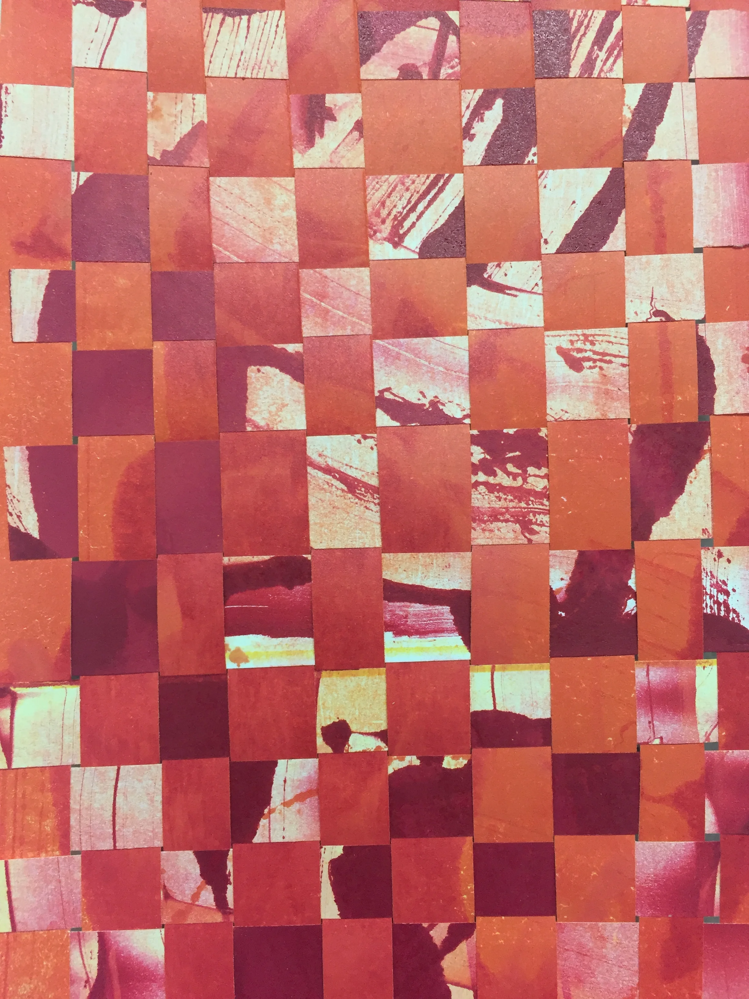  Closeup, 2017  Woven monotype 