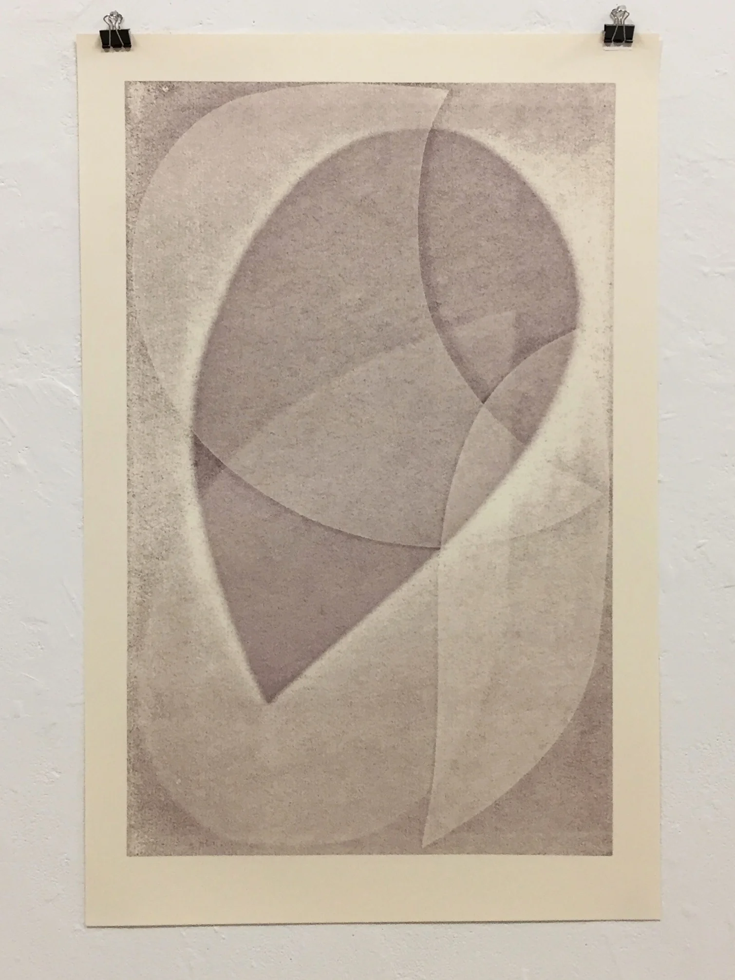  III, 2018 Monotype on Mowhawk Superfine Cover-weight paper 40” x 26” 