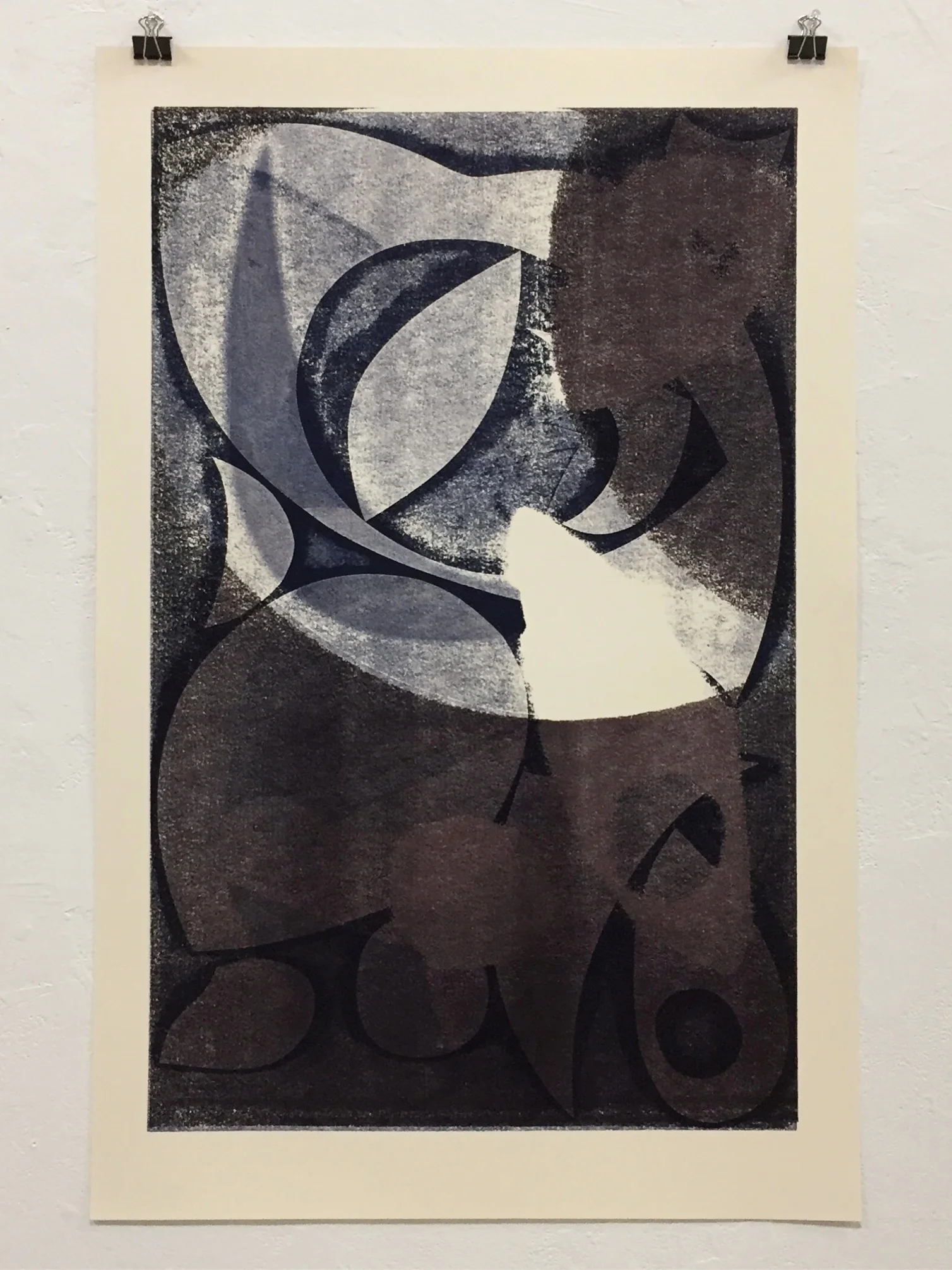  V, 2018 Monotype on Mowhawk Superfine Cover-weight paper 40” x 26” 