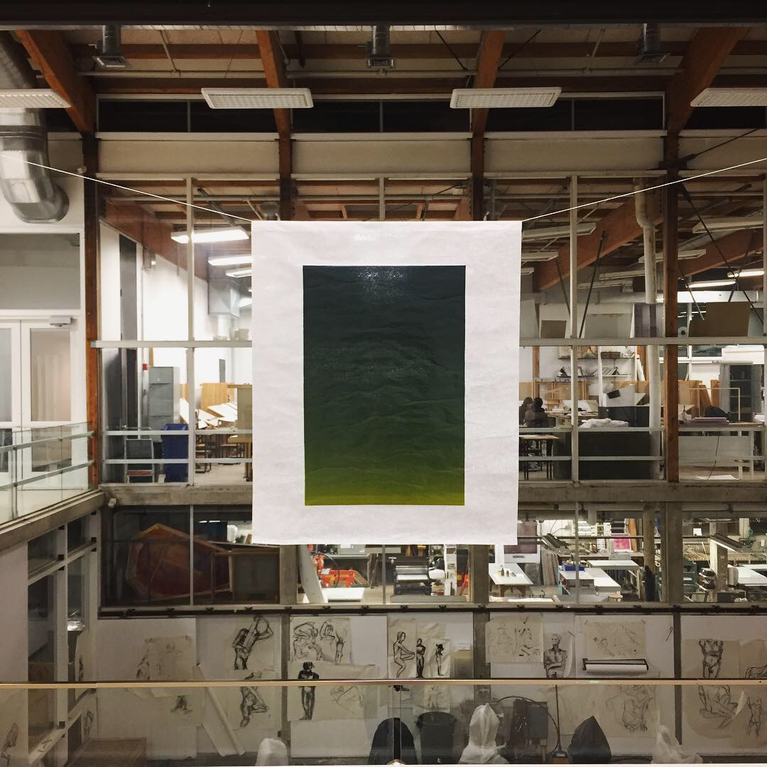  Liminal Object II, 2018  Monotype on Gampi 