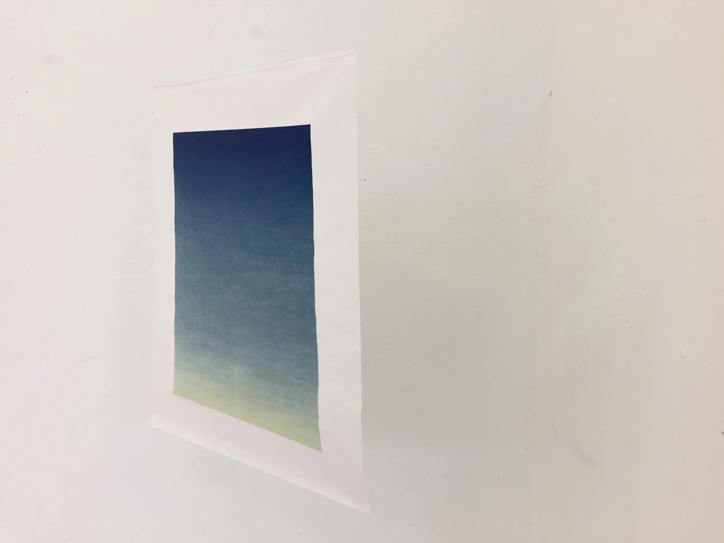  Liminal Object I, 2018  Monotype on Gampi 