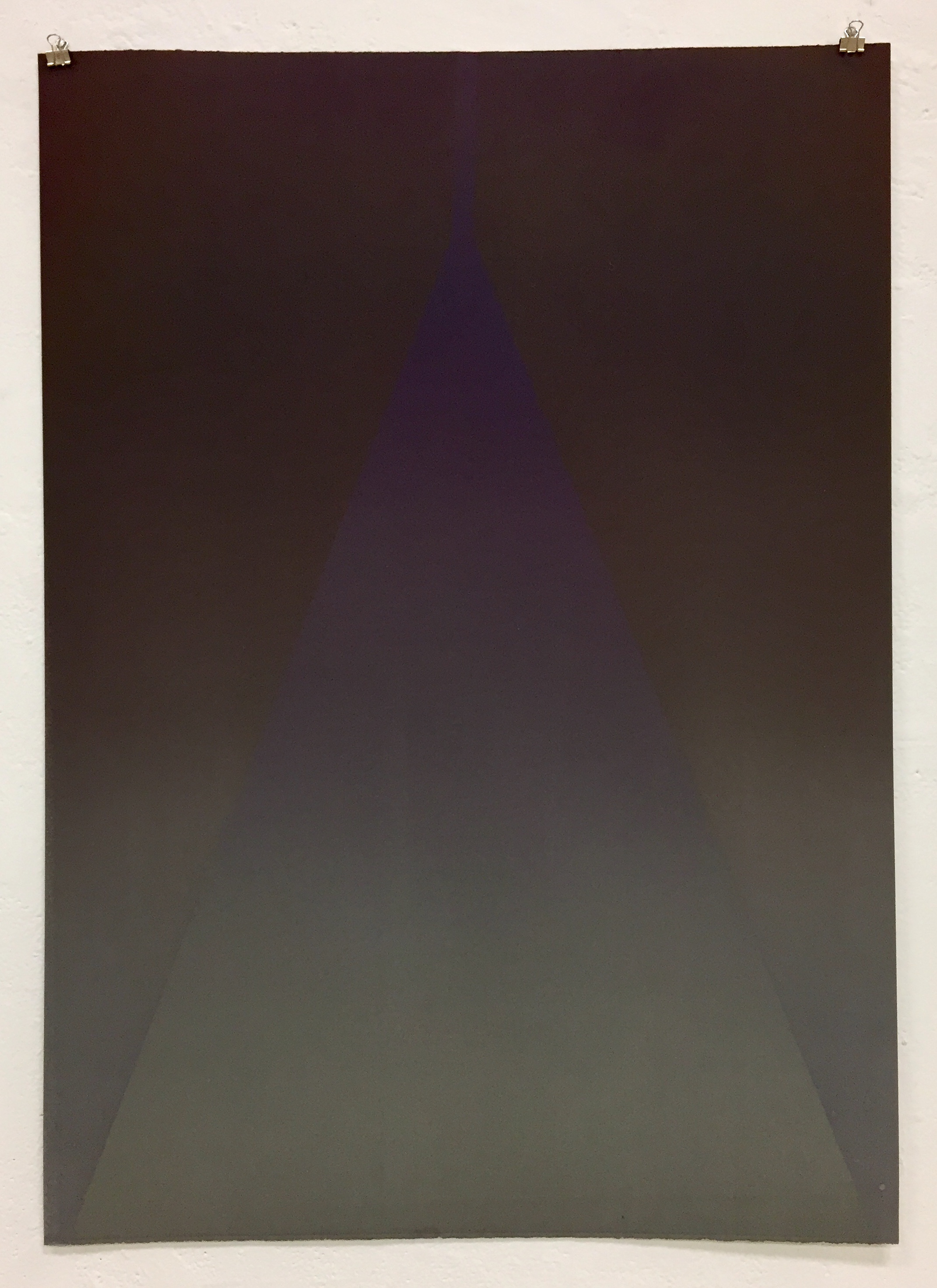  Untitled (Silver) Monotype on Rives BFK Heavyweight White, Hanco lithographic ink 22 x 30” February 2019 