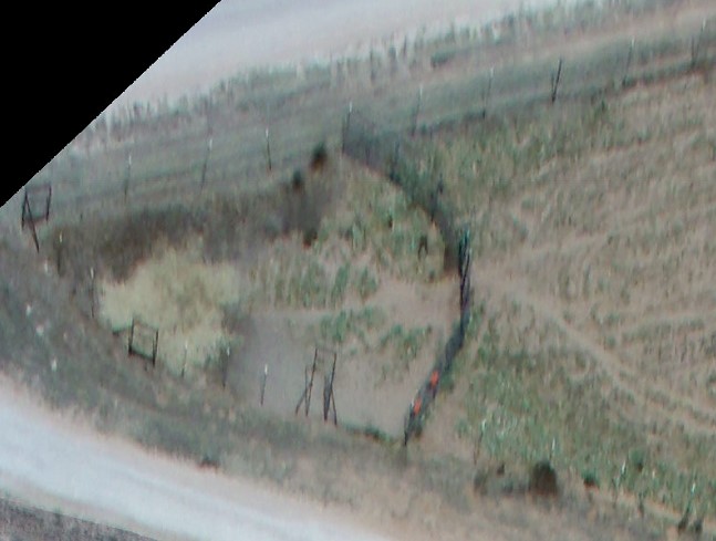  Fenceline captured from aerial survey 