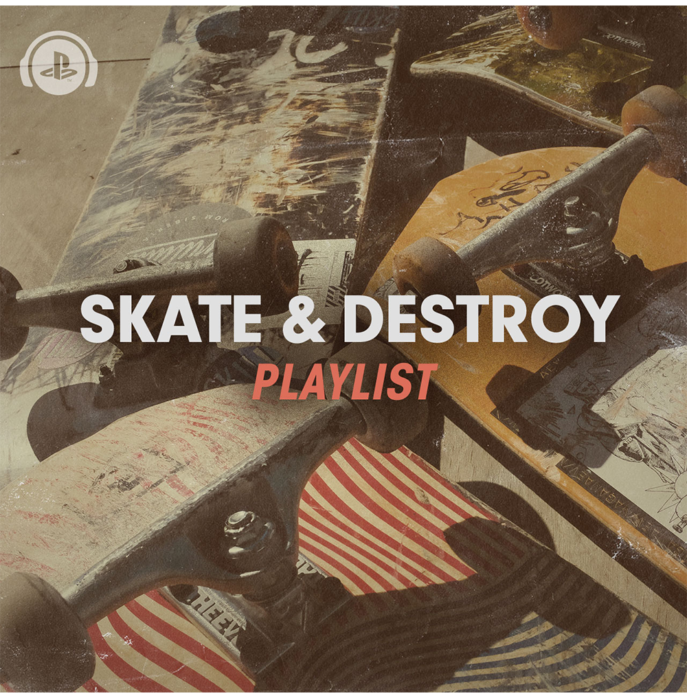 Skate & Destroy Playlist for Spotify Concept