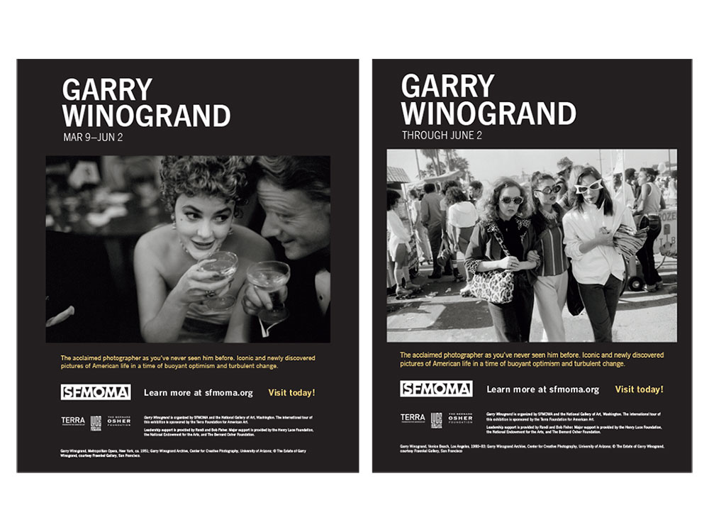 Garry Winogrand print ads