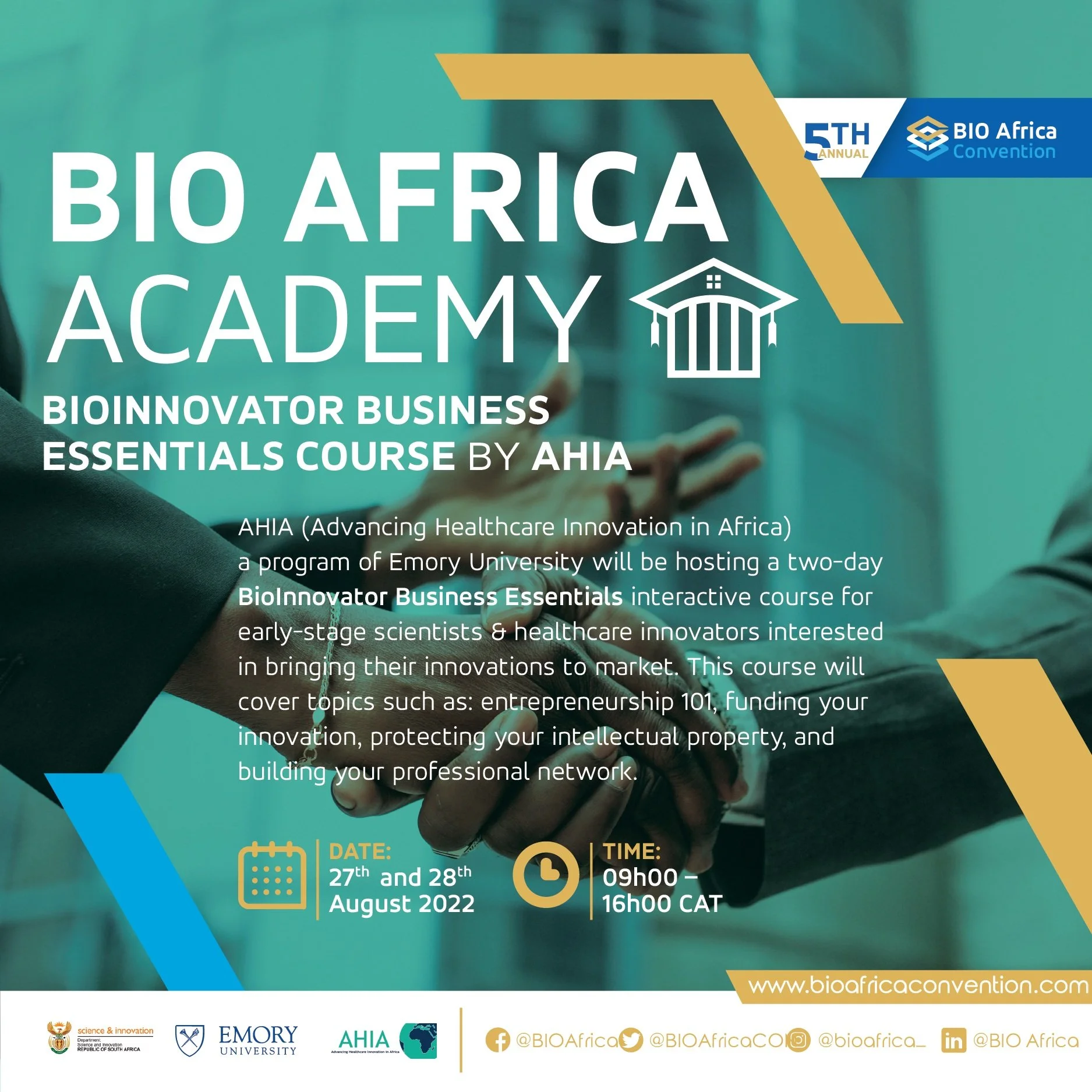 Workshops — AHIA - Advancing Healthcare Innovation in Africa