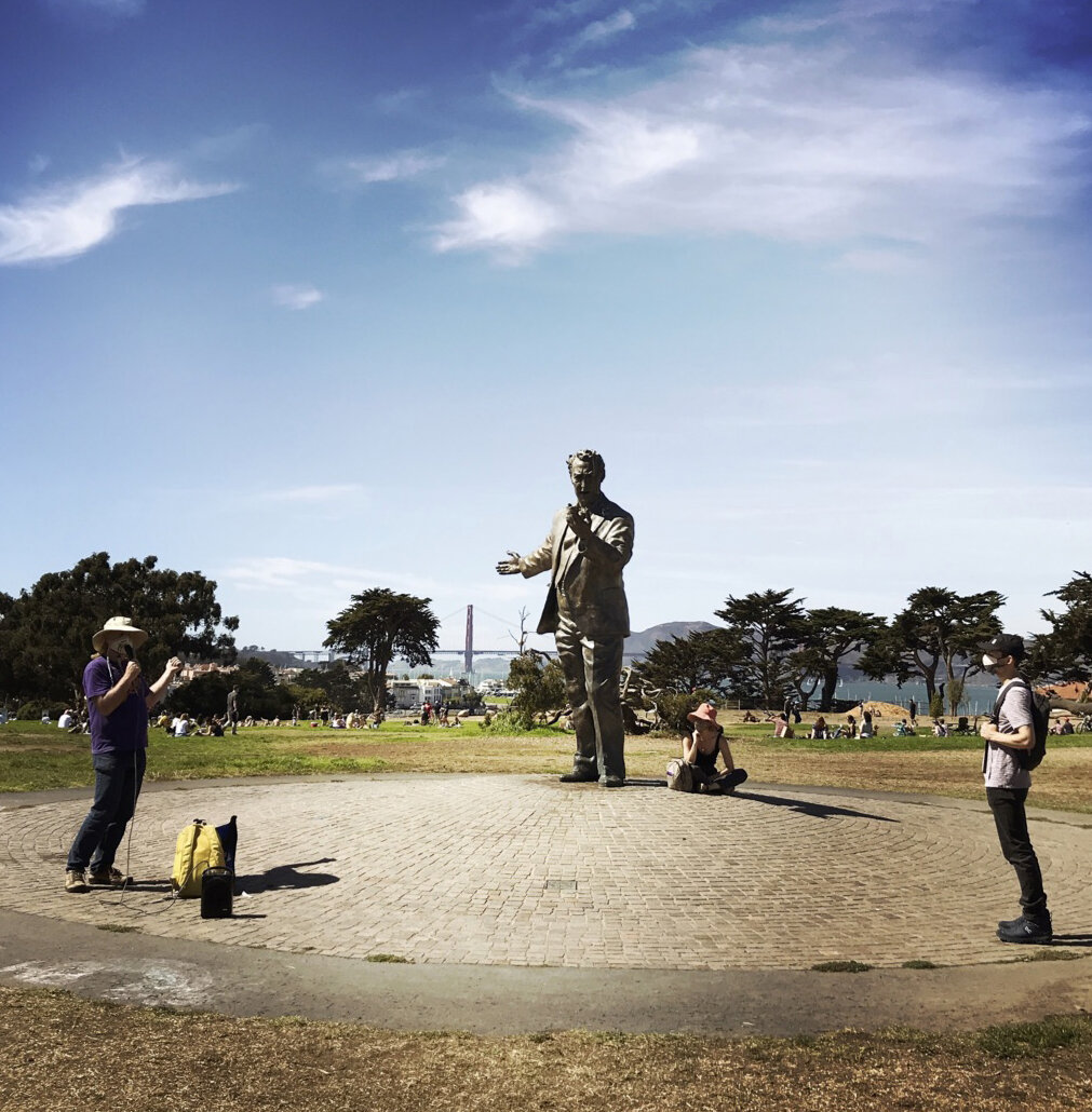 SSF urban forum attendees fort mason at burton statue 26 sept 2020-lisaruth elliott.jpg