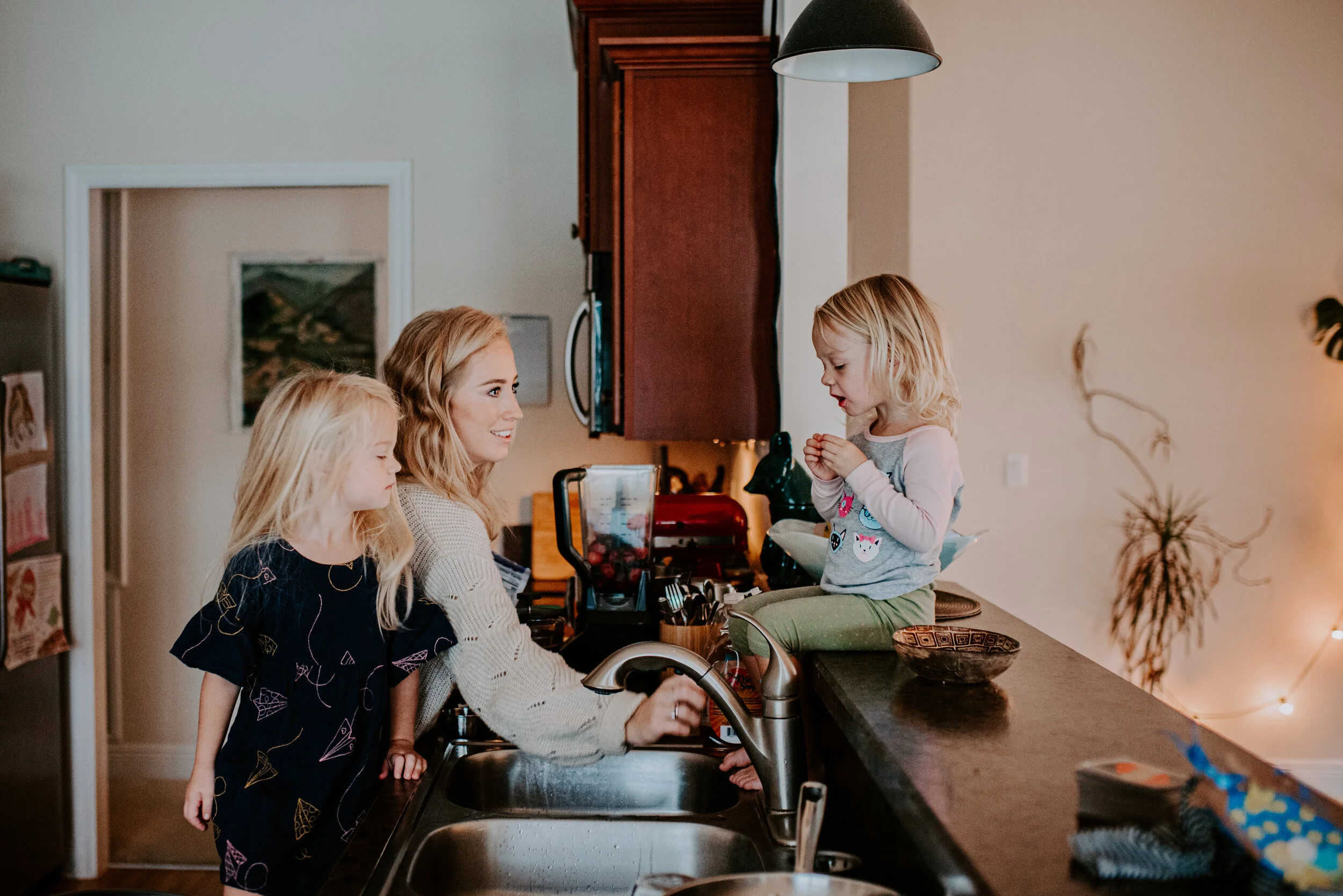 Raleigh Photographer - North Carolina family photographer - in home family session - in home engagement