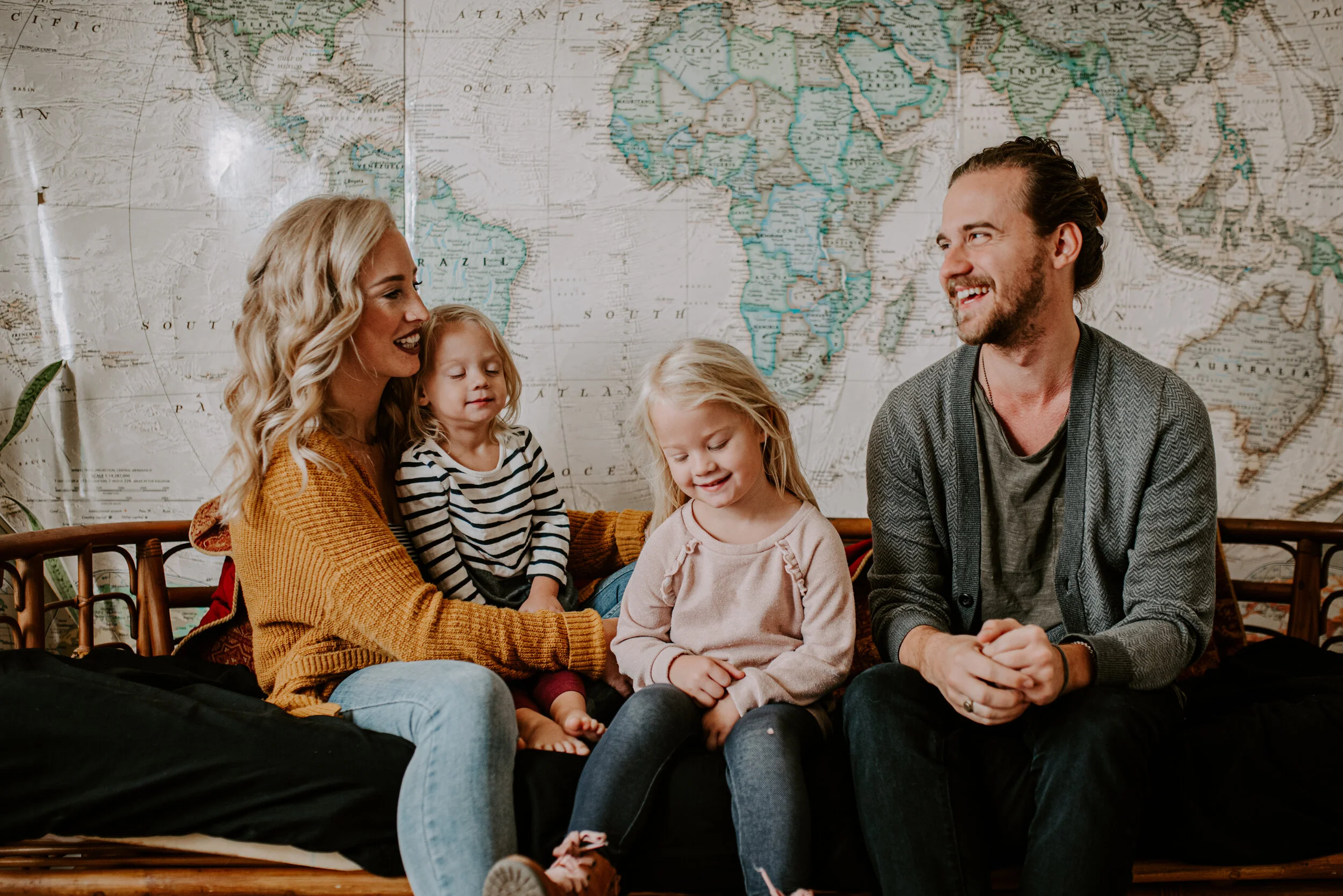 Raleigh Photographer - North Carolina family photographer - in home family session - in home engagement
