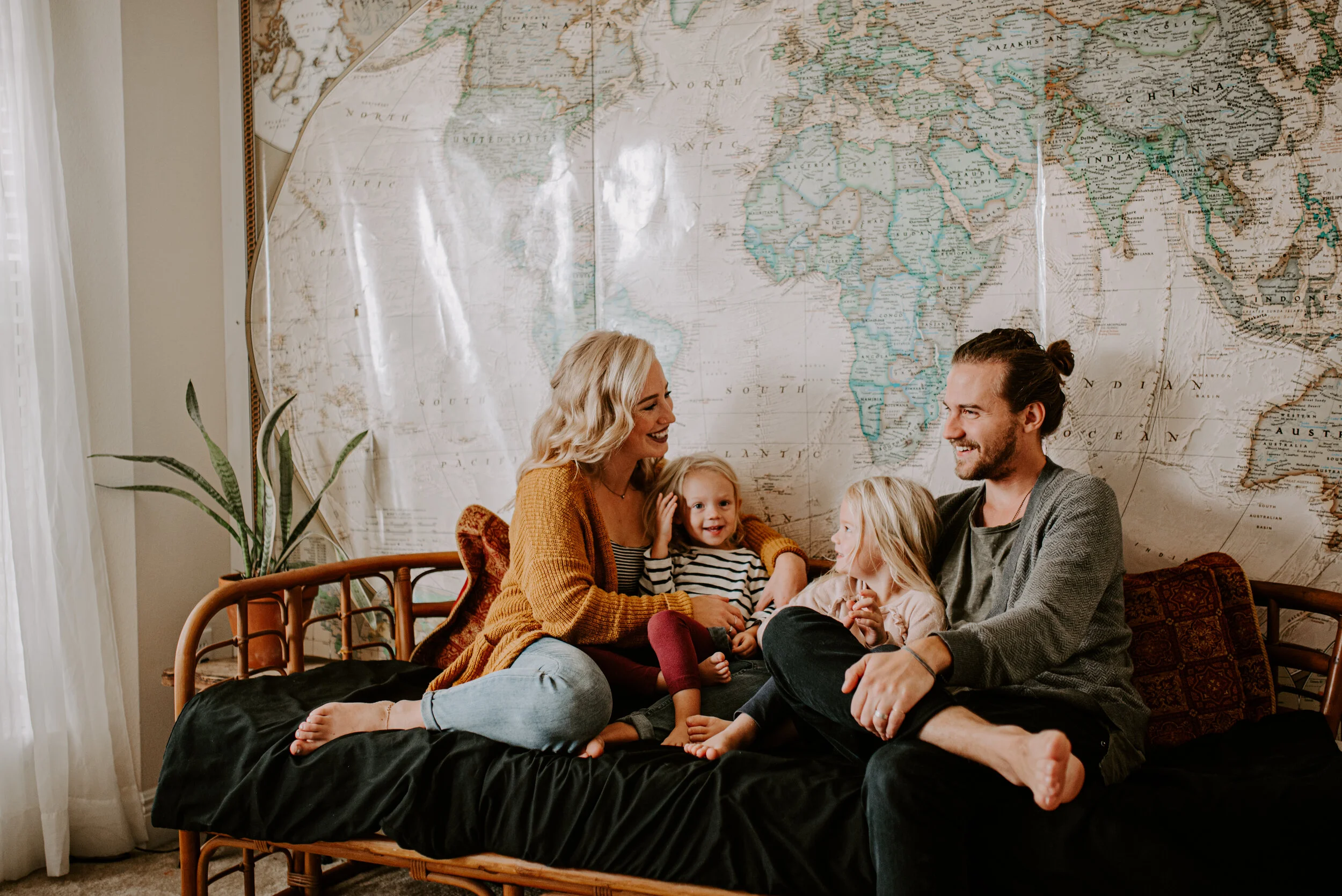 Raleigh Photographer - North Carolina family photographer - in home family session - in home engagement