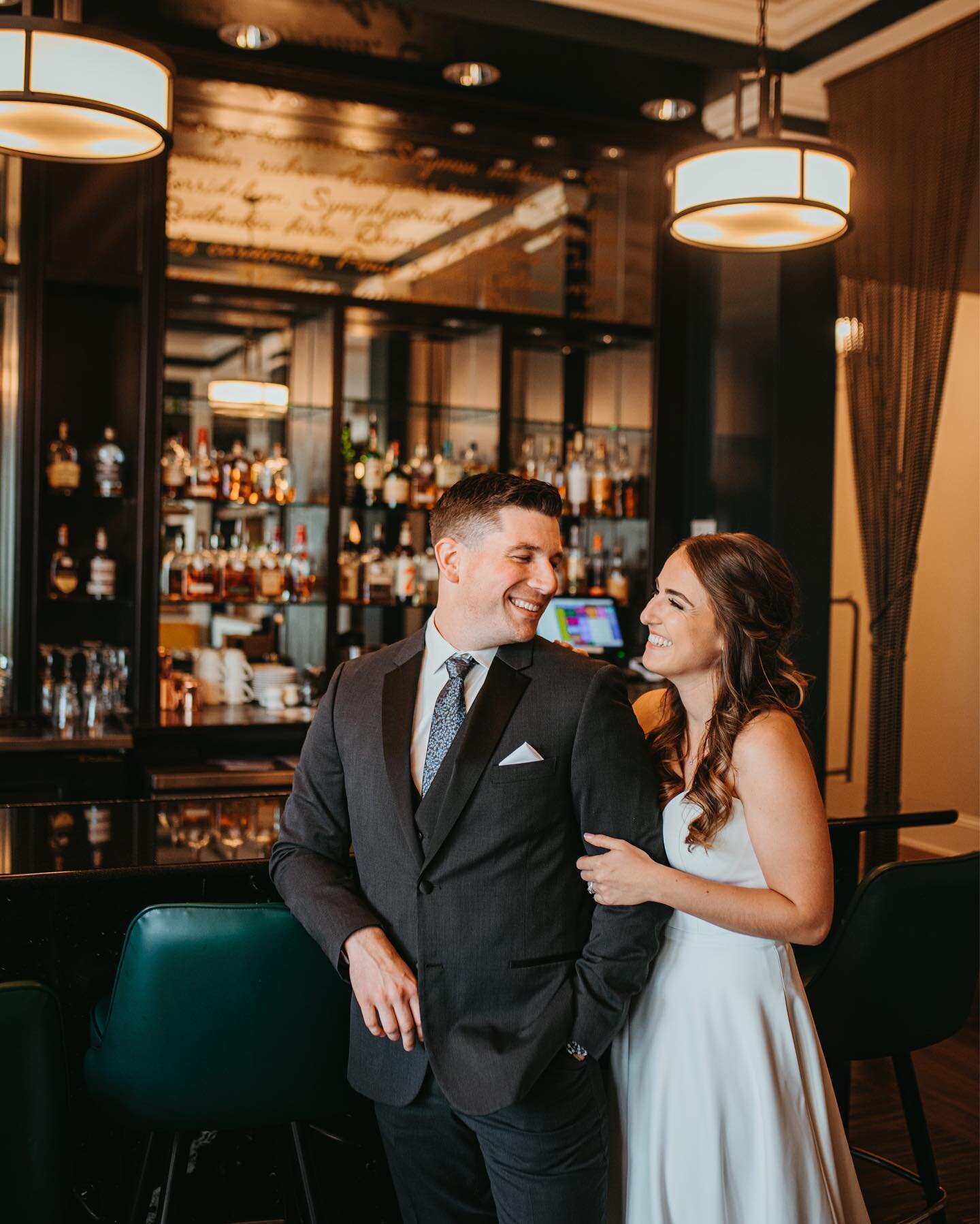 It turns out that your favorite restaurant or bar can make for a beautiful wedding photo backdrop. All the props to downtown Cary&rsquo;s @themaytoncary and @sidebarnc for the stunning locations for Karen and Wills wedding day!