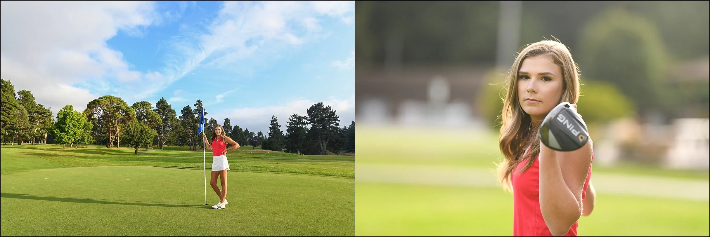 HumboldtCountyRedwoodEmpireGolfSeniorSportraitSession — Parky's