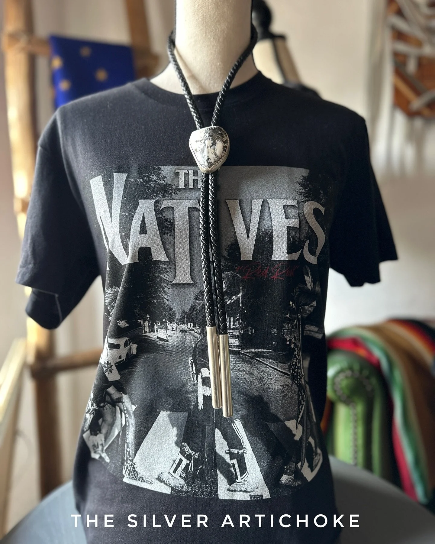 OPEN today till 6pm &bull; Saturday &amp; Sunday 10am to 6pm &bull; 404 San Felipe NW &bull; old town Albuquerque 

#navajojewelry 
#thesilverartichoke
#nicholasjacksonjewelry 
#bolotie
#nativeownedbusiness 
#oldtownalbuquerque