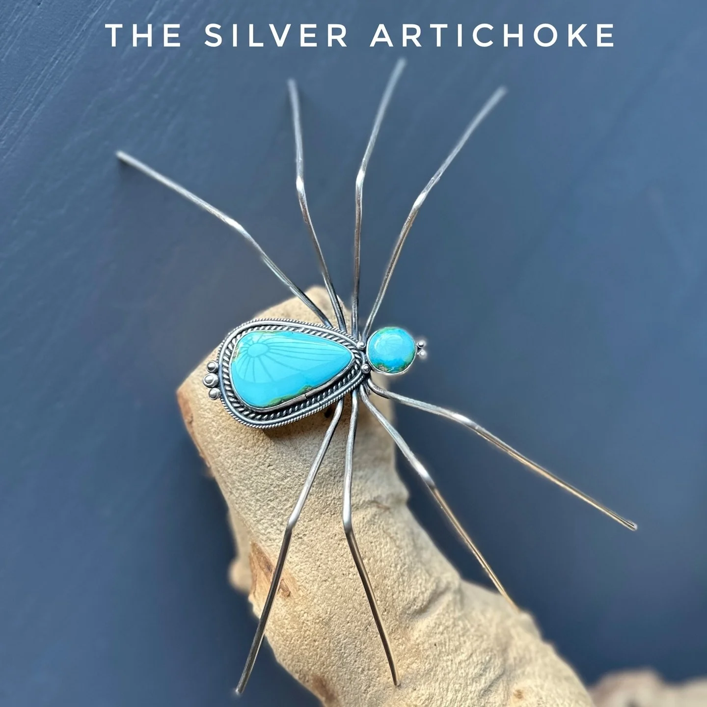 I had the pleasure of making a turquoise spider pin for @tash_dawn 🙏🏾 ahee&rsquo;hee / thank you!
 
#nicholasjacksonjewelry #thesilverartichoke