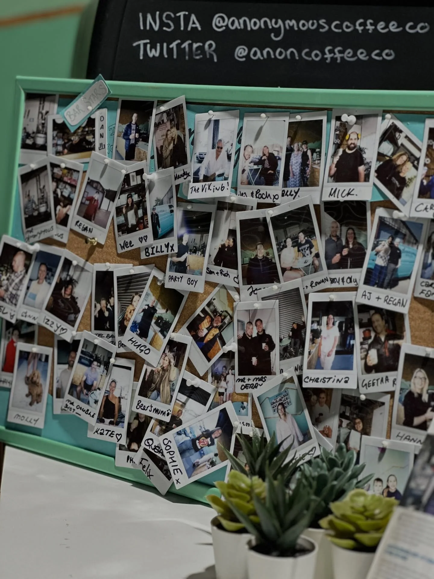Lots of new faces joining us here and at the roastery lately ☕️

If you&rsquo;ve visited before, you&rsquo;ll know about the Wall of Fame. A growing collection of our loyal customers, Anonymous regulars, past team members&hellip; and even the odd poo