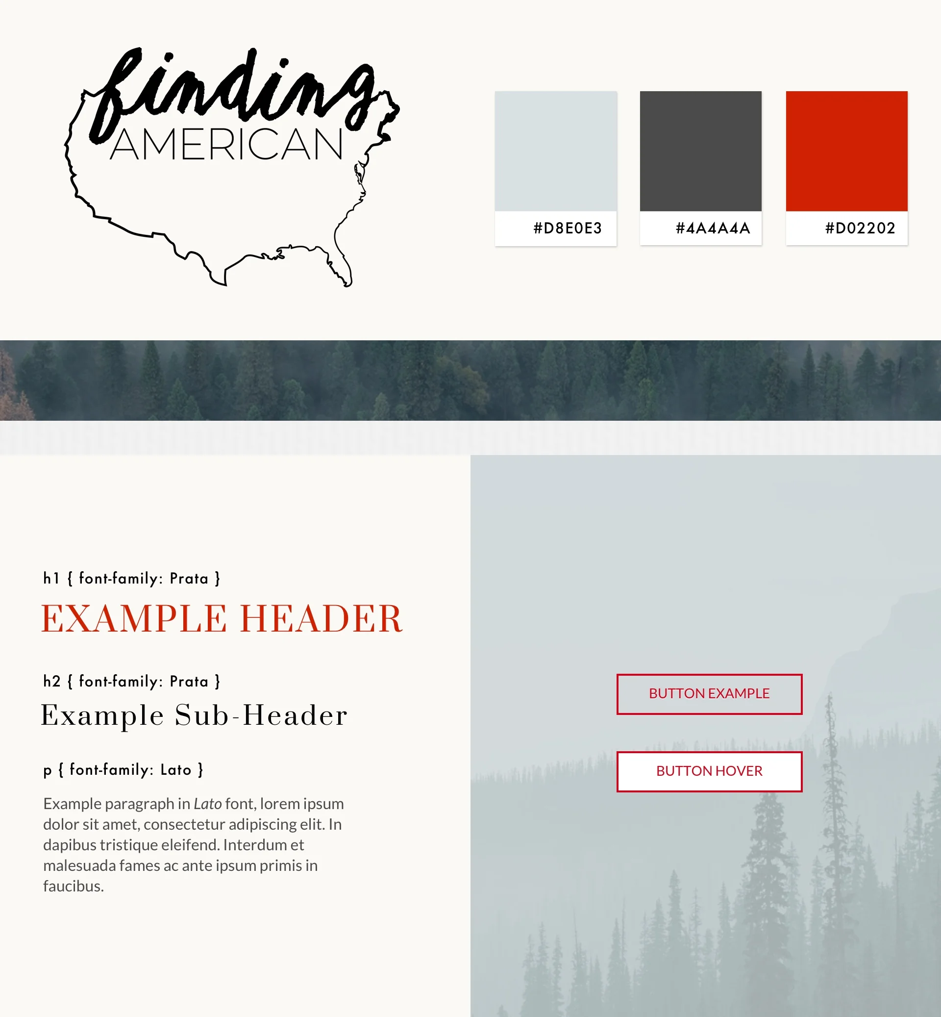 *The Finding American logo was designed by a friend of the project owner, Colin.