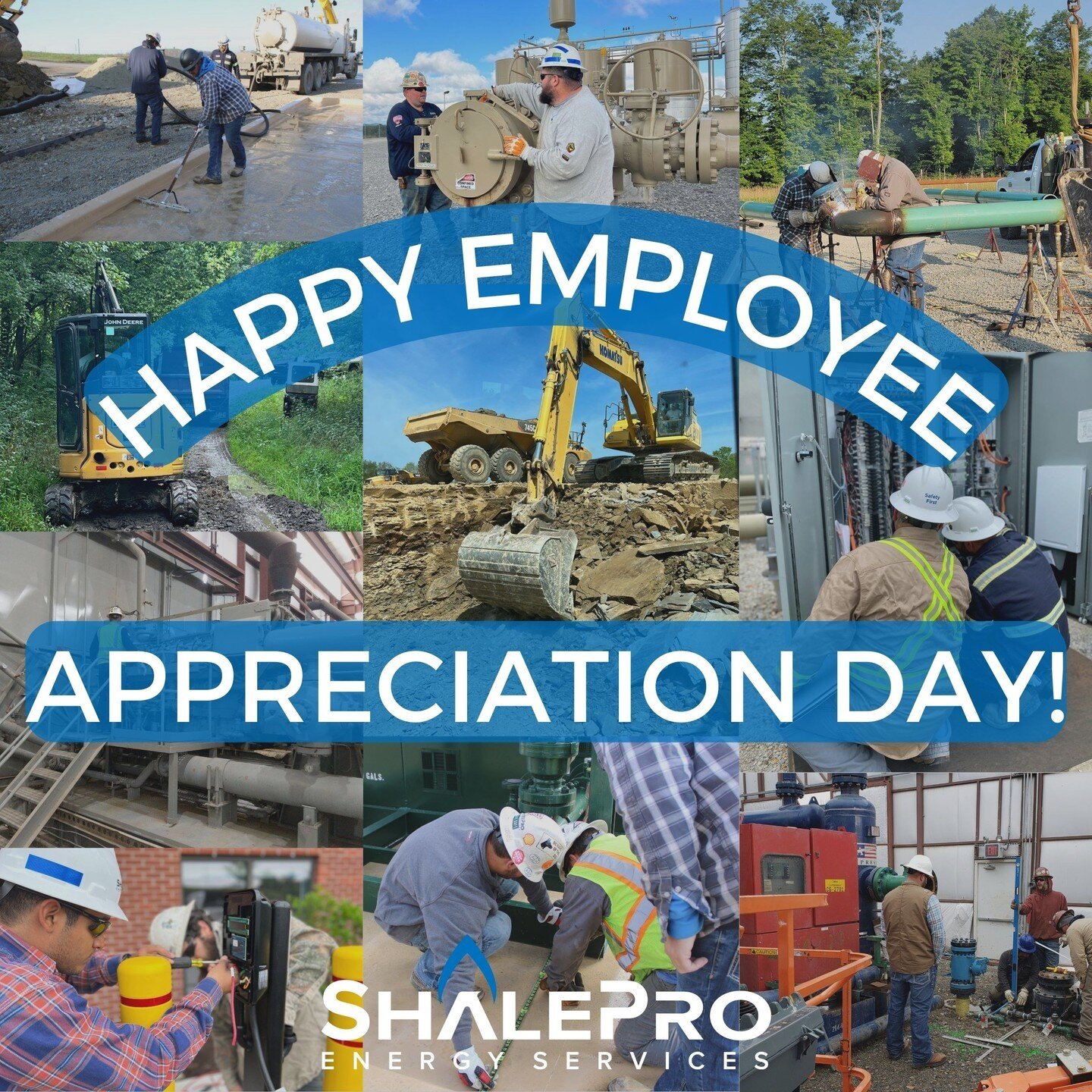 We are thankful for our employees every day, but especially today on Employee Appreciation Day! Our employees make ShalePro what it is and we are grateful for the hard work they put in day-in and day-out for our clients. THANK YOU! 
#GoWithThePro #Em