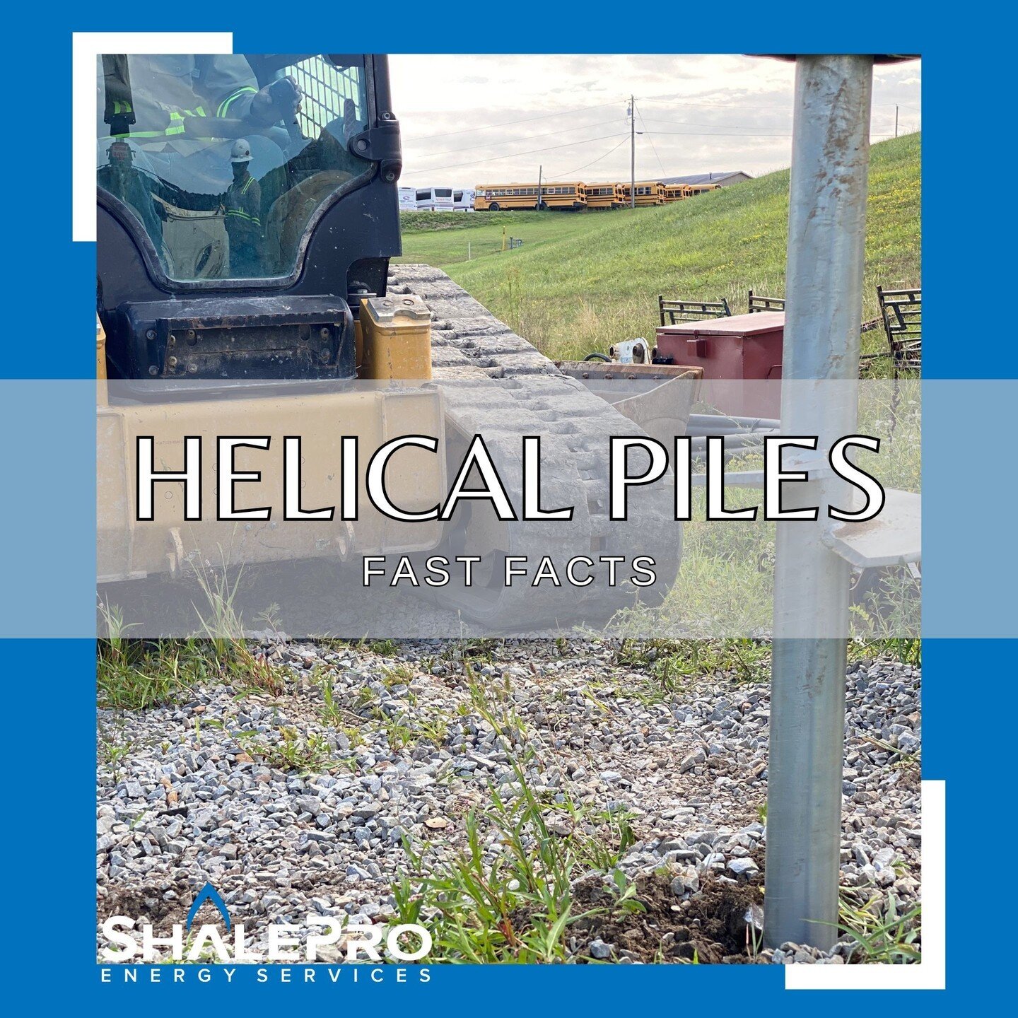 It's #FastFactFriday at ShalePro!

We are able to offer in-house helical piles installations for companies that want a more flexibility for their foundational needs!
#GoWithThePro