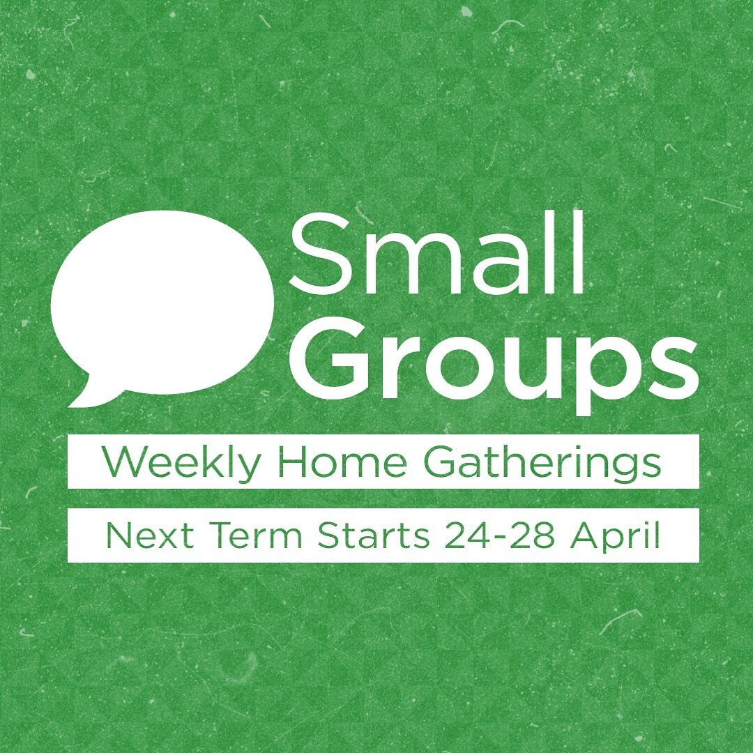 Less than 2 weeks to go until small groups kick off again 🥳

Head to our website to sign up to one if you haven&rsquo;t already done so!