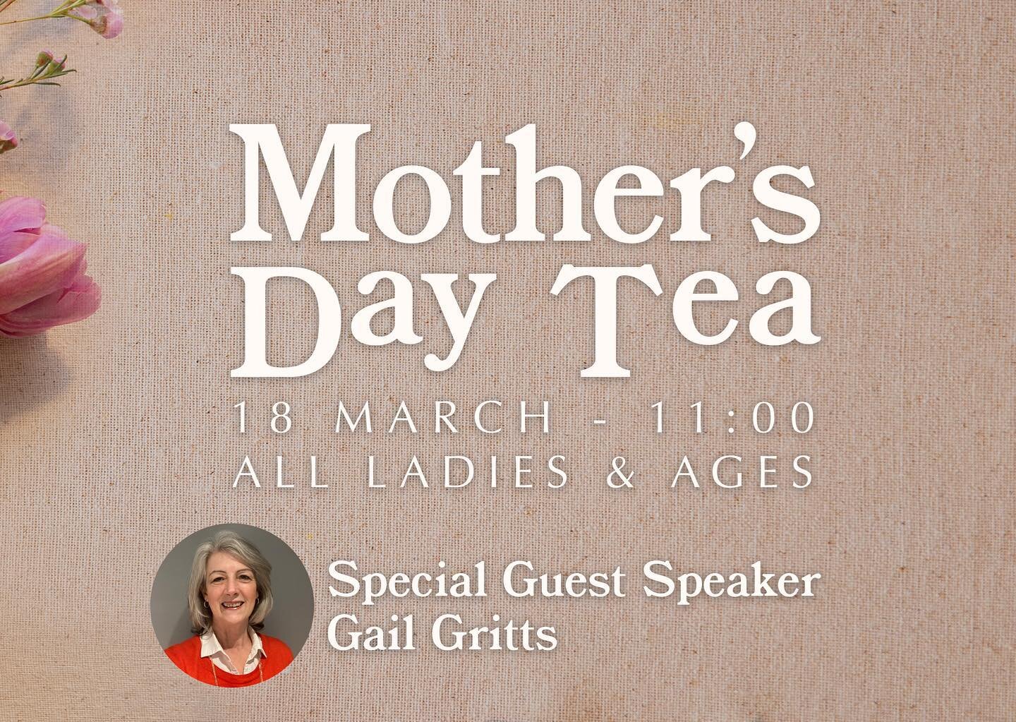 Just over a week to go until our Mother&rsquo;s Day Afternoon Tea next Saturday!! 💕🌸

Please message Jassen to let her know you&rsquo;ll be coming if you haven&rsquo;t done so already! All ladies of any age are welcome ☺️

We are excited for this a