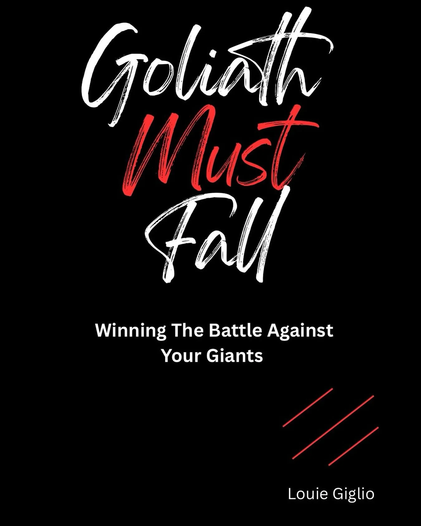 The Goliath must fall small group concludes this evening at 7.30pm.