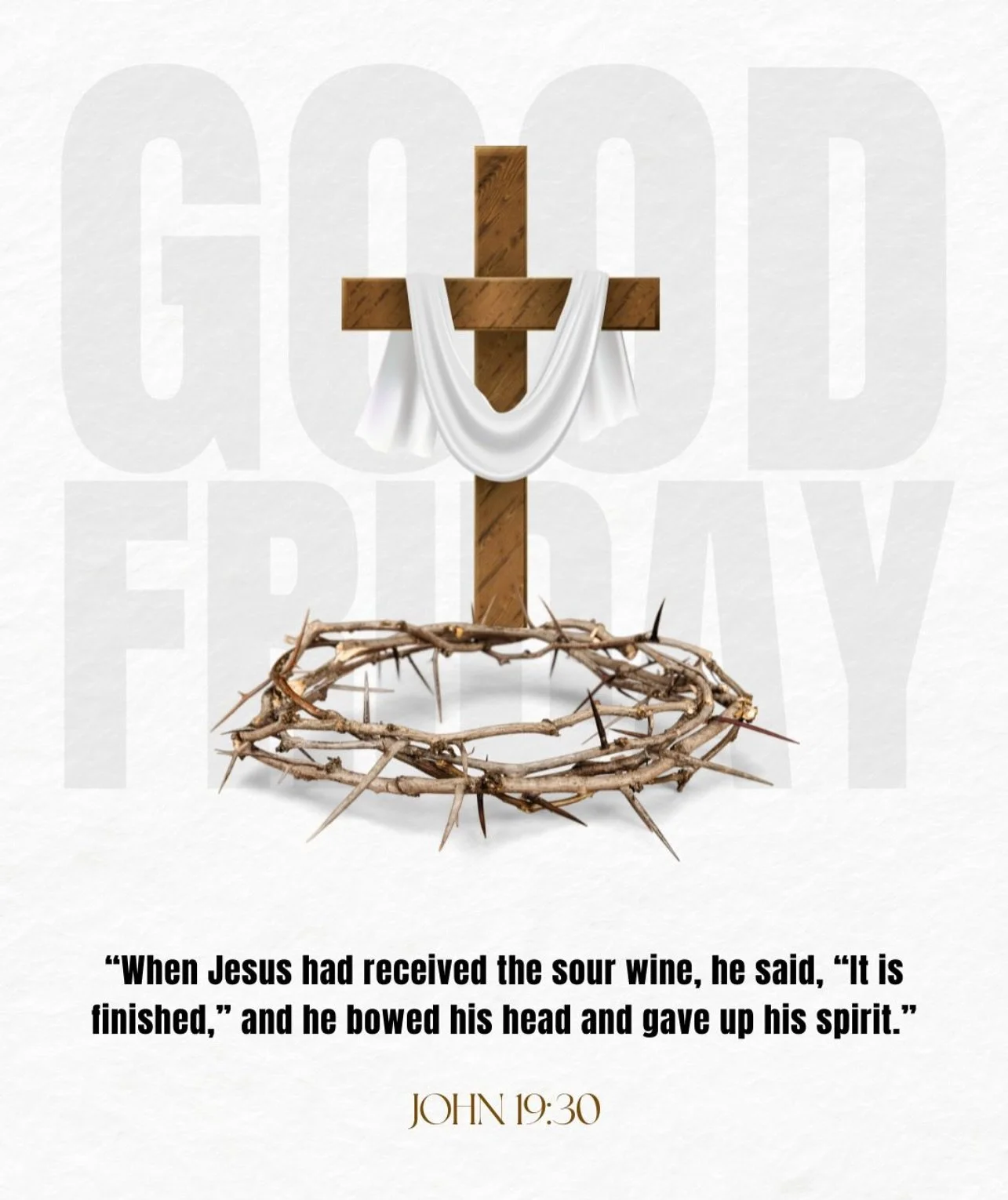 &ldquo;Surely he has borne our griefs and carried our sorrows; yet we esteemed him stricken, smitten by God, and afflicted. But he was pierced for our transgressions; he was crushed for our iniquities; upon him was the chastisement that brought us pe