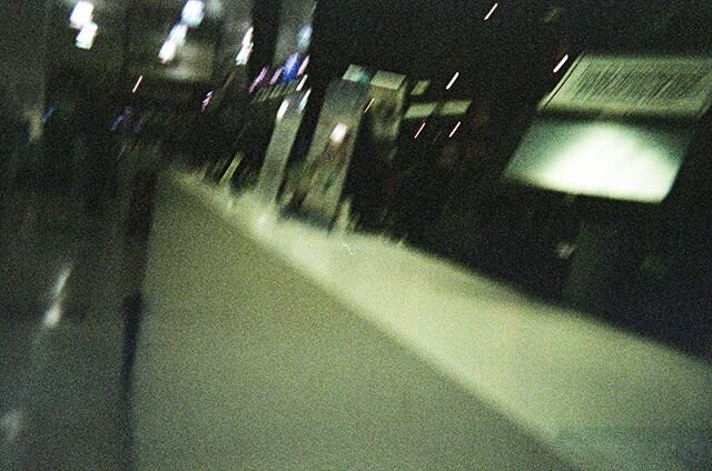 London tube station.... couple pints later... midnight? 1am?? 2am?? #35mm