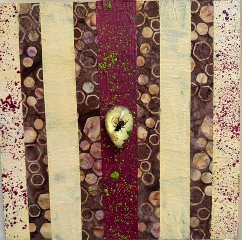 Syjbiosis, encaustic mixed media, 8"x10", $275.jpeg