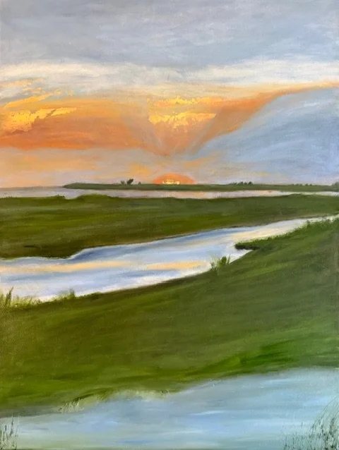 Awestruck, oil & gold leaf, $575.jpeg