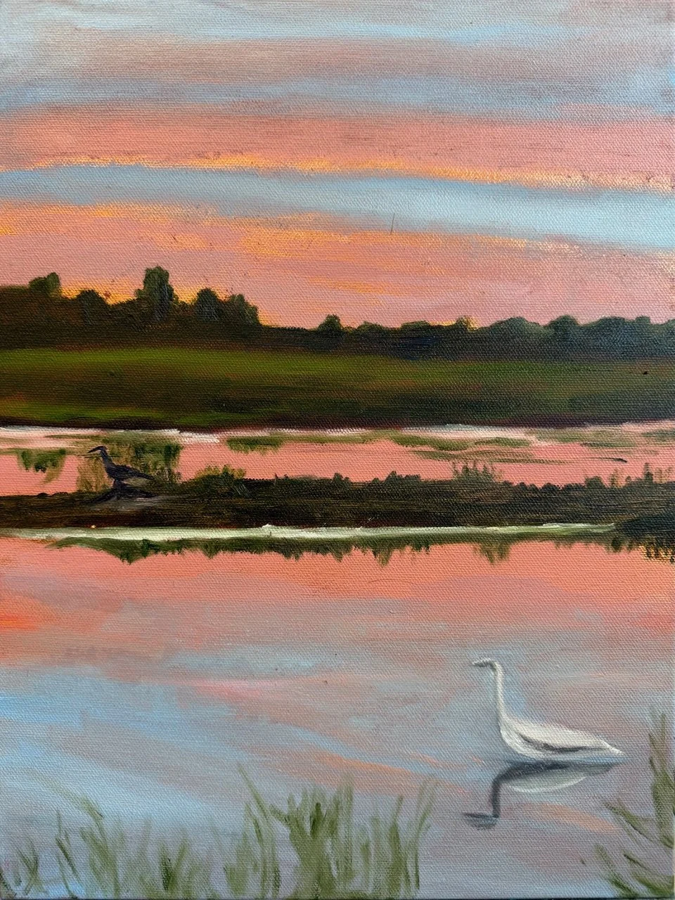 Exhale, oil and copper leaf on 12_x16_ .jpeg