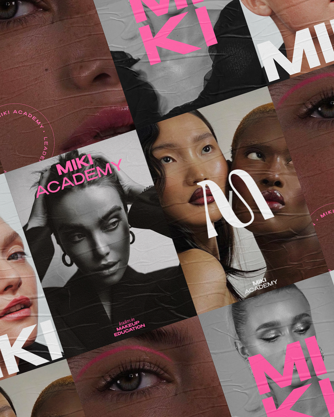 modern beauty brand identity design for MIKI