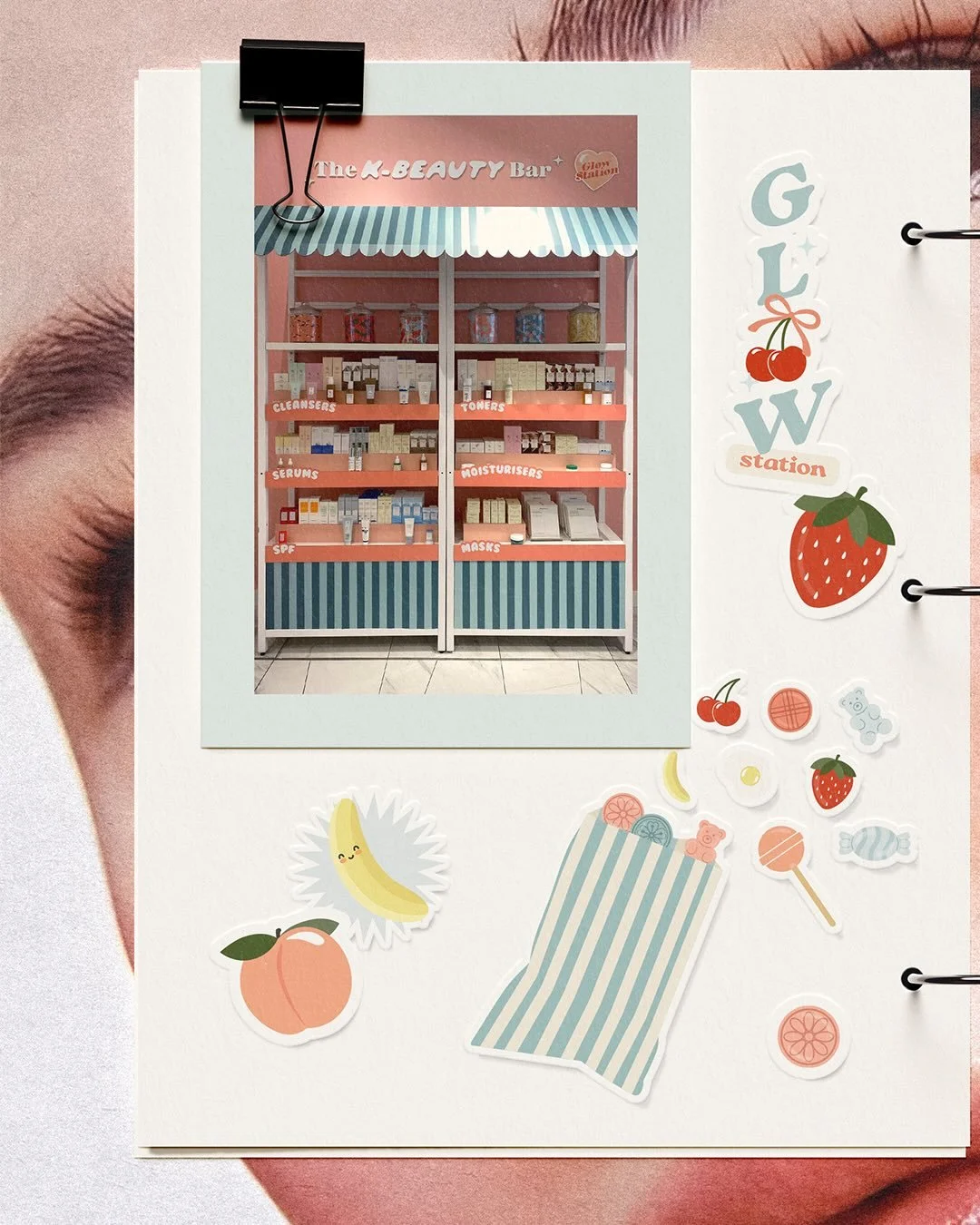 One of my favourite projects from last year 🍑🍭

I worked with @luneiabrands to create a series of pick &rsquo;n&rsquo; mix-inspired illustrations for their K-Beauty Bar pop-up in @theofficialselfridges Trafford Centre.

Loved seeing it come to life