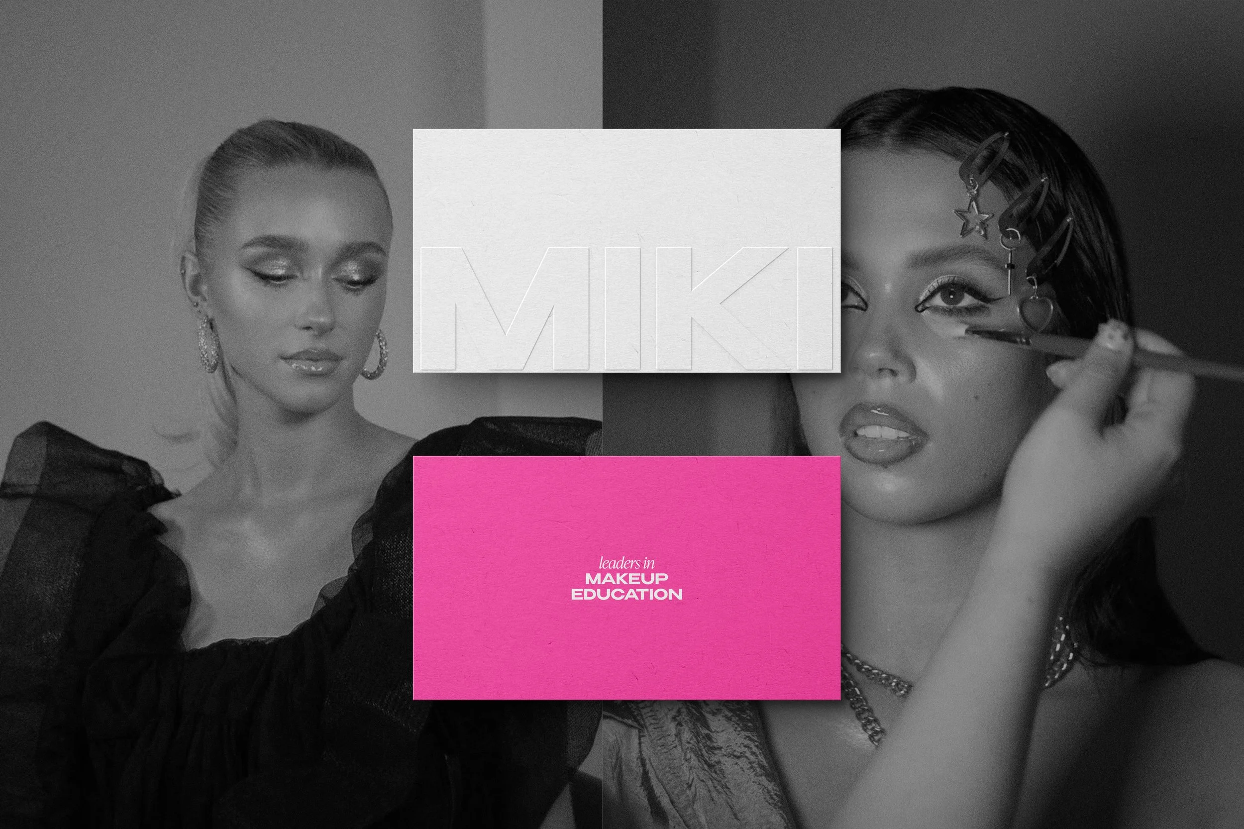 modern beauty brand identity design for MIKI