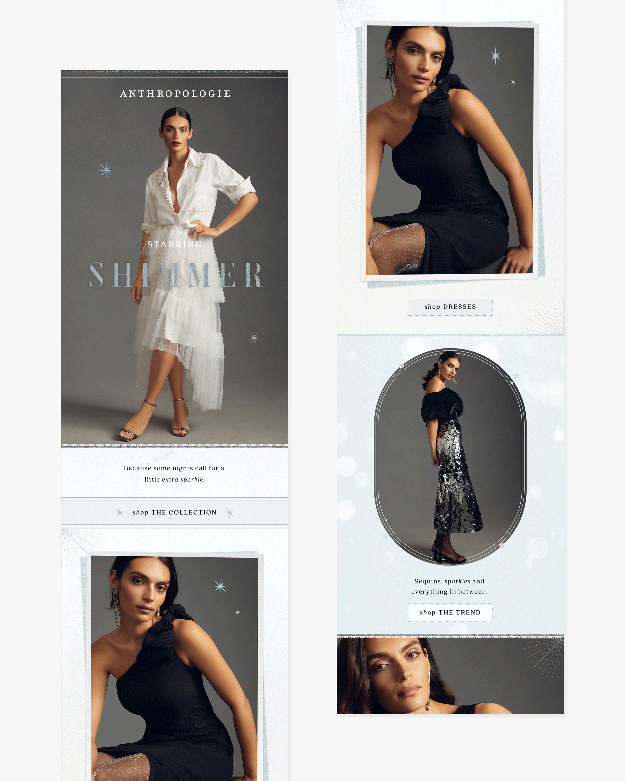 Anthropologie EU email newsletter design by Lorna Ami Studio