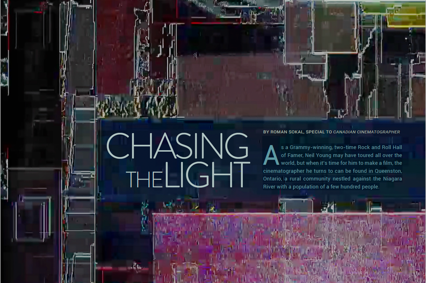 FEATURED ARTICLE CANADIAN CINEMATOGRAPHER - MAY 2022