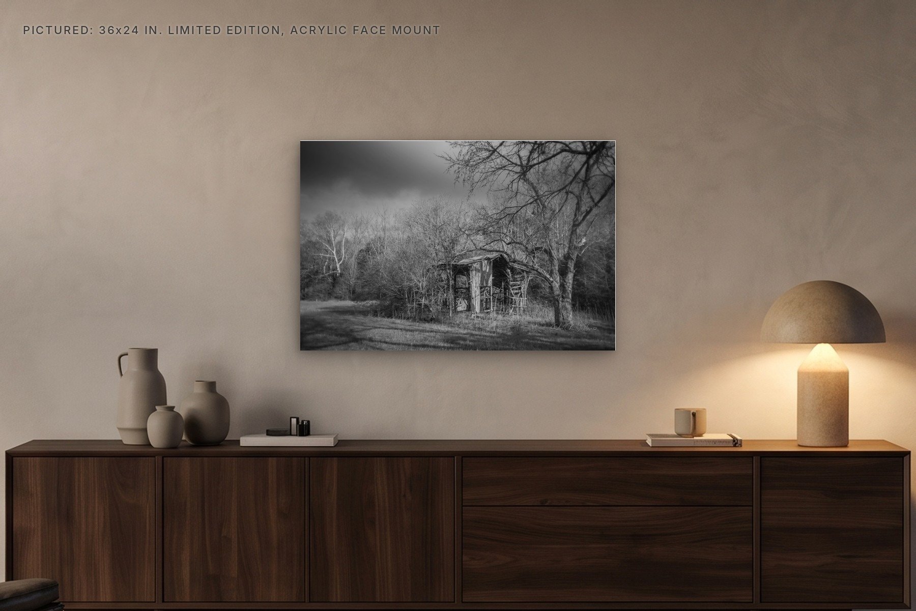 Little Marrowbone Old Barn - 36x24 acrylic face mount in the evening.jpg